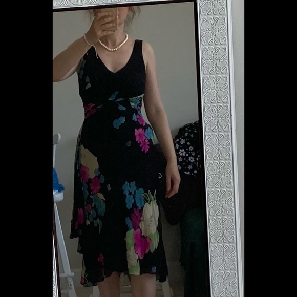 Silk dress Jones New York, size 4. New without tag - Picture 4 of 8